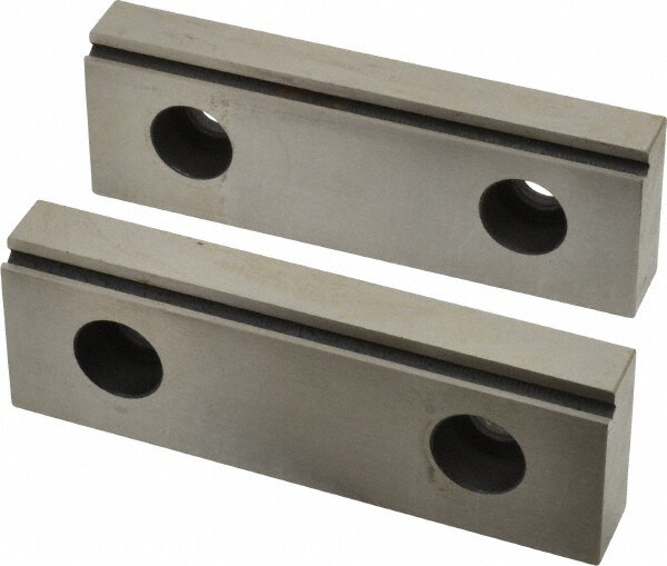 Vise Jaw: 4" Wide, 1.378" High, 0.59" Thick, Step