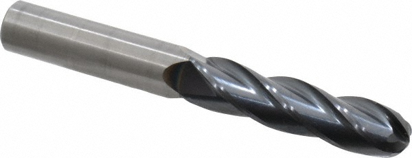 OSG 464-5000-BN11 Ball End Mill: 0.5" Dia, 2" LOC, 4 Flute, Solid Carbide Image