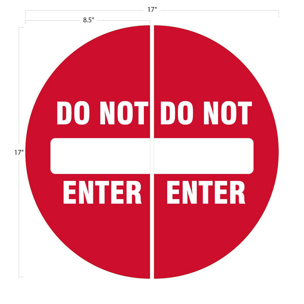 AccuformNMC - Adhesive Backed Floor Signs: Message Type: Traffic ...