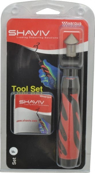 Shaviv 155-90071 Hand Deburring Tool Set: 3 Pc, High Speed Steel 