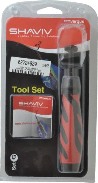 Shaviv 155-90074 Hand Deburring Tool Set: 4 Pc, High Speed Steel 