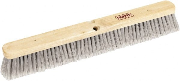 Push Broom: 36" Wide, Polyester Bristle