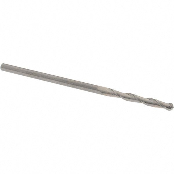 Ball End Mill: 0.125" Dia, 1" LOC, 2 Flute, Solid Carbide