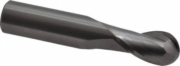 OSG 412-3750-BN Ball End Mill: 0.375" Dia, 0.625" LOC, 2 Flute, Solid Carbide Image