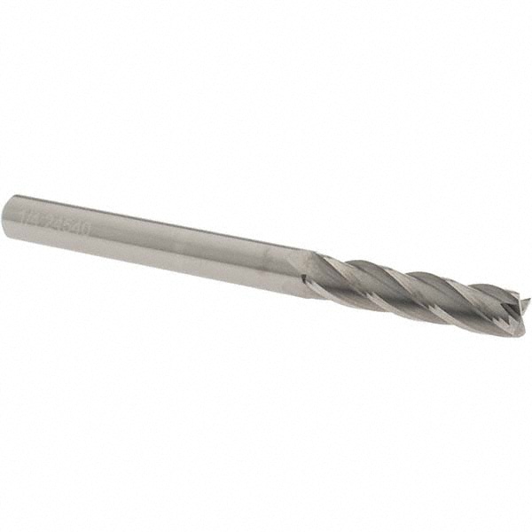 OSG 464-2500 Square End Mill: 1/4 Dia, 1-1/8 LOC, 1/4 Shank Dia, 3 OAL, 4 Flutes, Solid Carbide Image