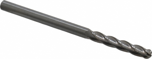 OSG 484-1875-BN Ball End Mill: 0.1875" Dia, 1.125" LOC, 4 Flute, Solid Carbide Image