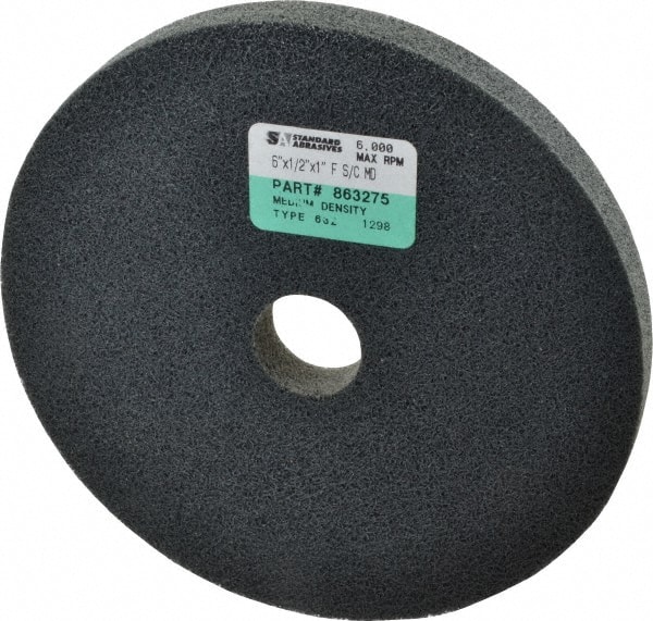 Standard Abrasives 7000046910 Deburring Wheel:  Density 6, Silicon Carbide 