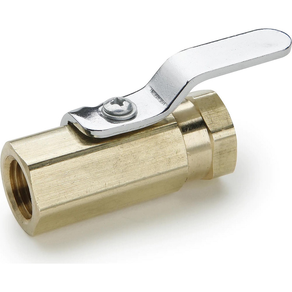 Miniature Manual Ball Valve: 1/4" Pipe, Reduced Port