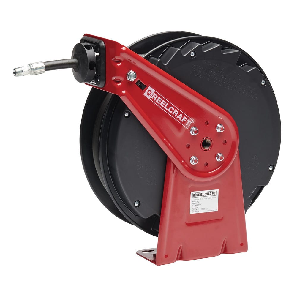 Reelcraft RT835-OMP Hose Reel with Hose: 1/2" ID Hose x 35, Spring Retractable 