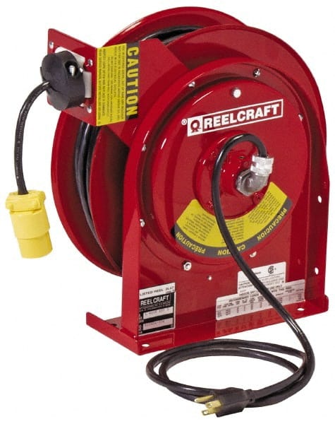 Hubbell Wiring Device-Kellems - Cord & Cable Reel: 45' Long, Duplex Outlet  Box with GFCI & Single Outlet End - 23151194 - MSC Industrial Supply