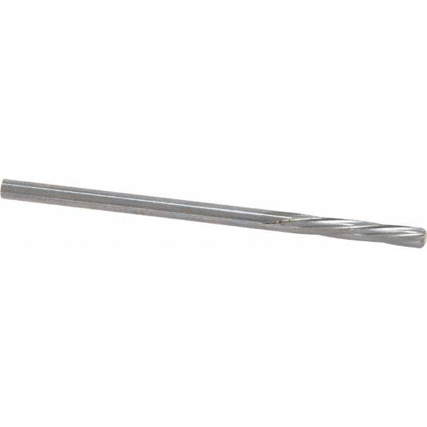 Magafor 88860002770 Chucking Reamer: 0.1091" Dia, 2-1/4" OAL, 19/32" Flute Length, Straight Shank, Solid Carbide Image