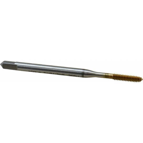 Emuge BU921400.5003 Thread Forming Tap: #4-40, UNC, 2BX Class of Fit, Modified Bottoming, High Speed Steel, TiN Finish 