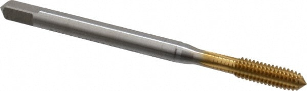 Emuge BU921400.5006 Thread Forming Tap: #8-32, UNC, 2BX Class of Fit, Modified Bottoming, High Speed Steel, TiN Finish Image