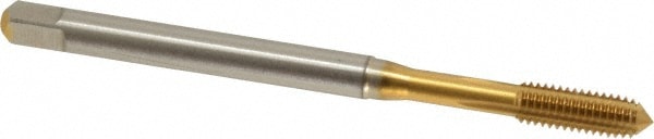 Emuge BU921400.5041 Thread Forming Tap: #10-32, UNF, 2BX Class of Fit, Modified Bottoming, Cobalt, TiN Finish Image