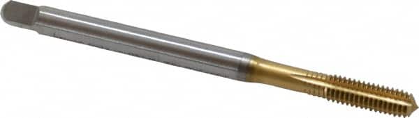 Emuge BU921400.5042 Thread Forming Tap: #12-28, UNF, 2BX Class of Fit, Modified Bottoming, Cobalt, TiN Finish 