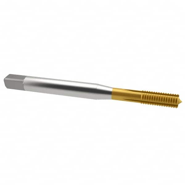 Emuge BU921400.5043 Thread Forming Tap: 1/4-28, UNF, 2BX Class of Fit, Modified Bottoming, Cobalt, TiN Finish 