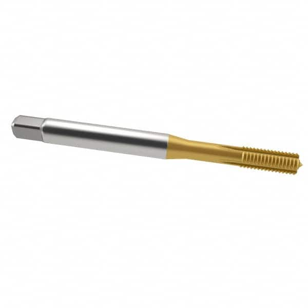 Emuge BU921400.5045 Thread Forming Tap: 3/8-24, UNF, 2BX Class of Fit, Modified Bottoming, Cobalt, TiN Finish 