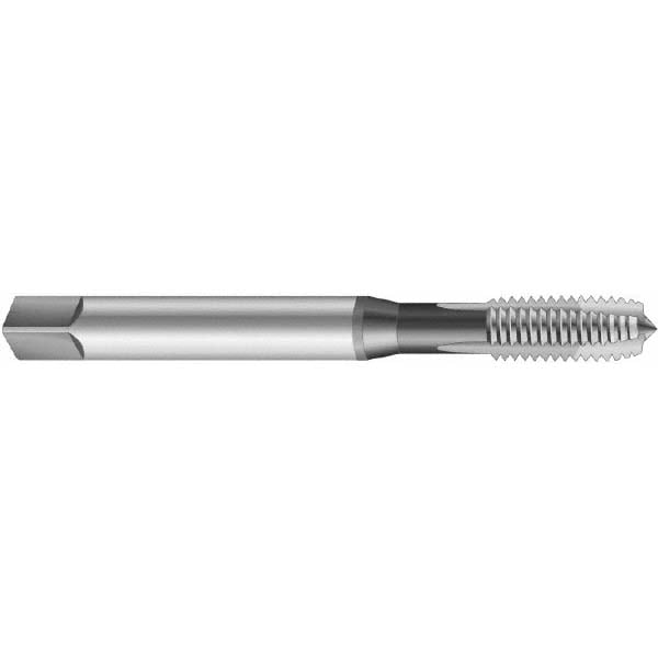 Emuge BU203010.5008 Spiral Point Tap: #12-24, UNC, 3 Flutes, Plug, 3B, Cobalt, Nitride Finish Image