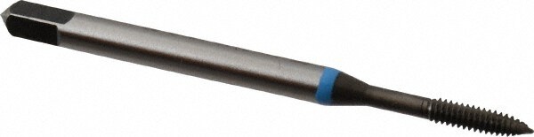 Emuge BU203010.5002 Spiral Point Tap: #3-48, UNC, 2 Flutes, Plug, 3B, Cobalt, Nitride Finish Image