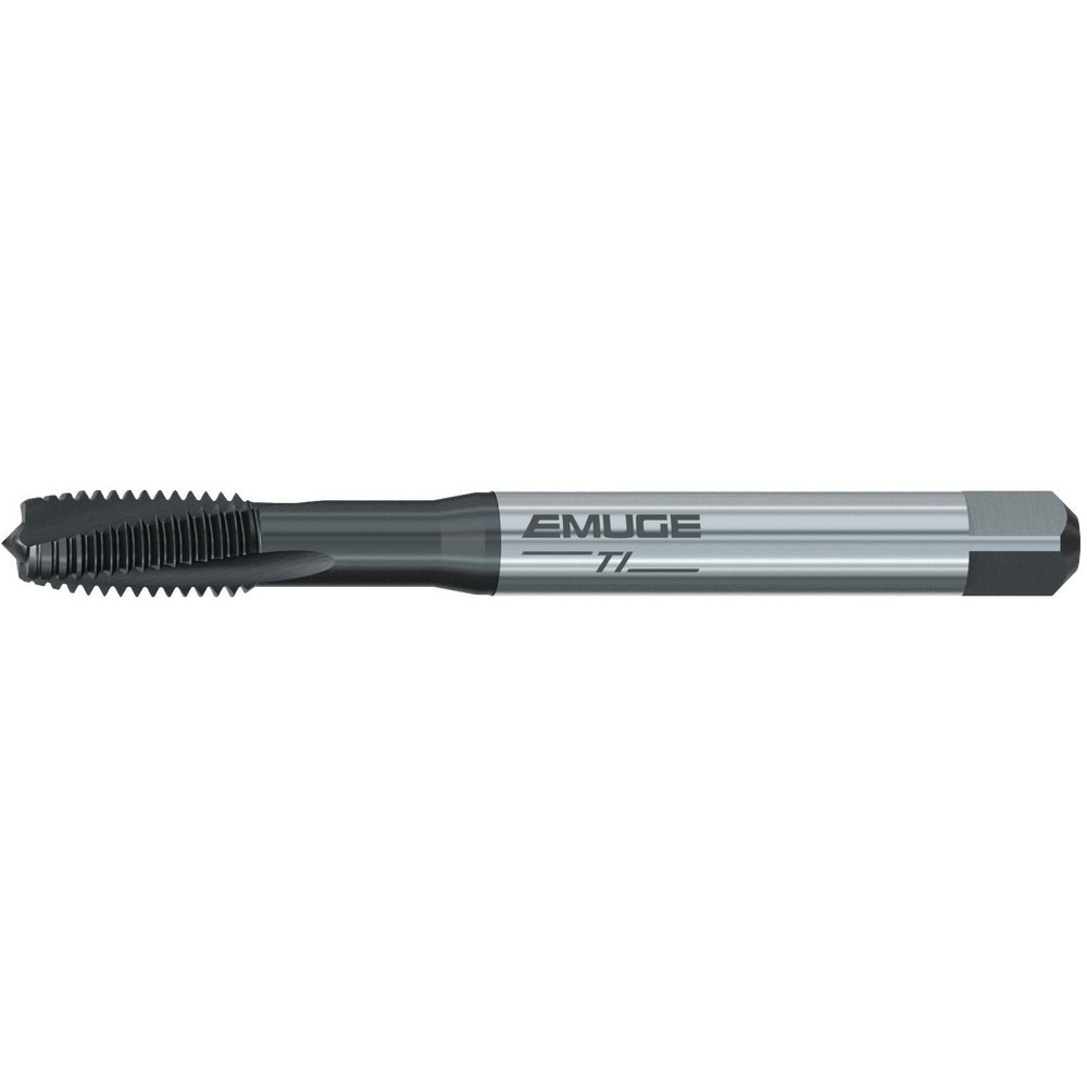 Spiral Flute Tap: #1-72, UNF, 2 Flute, Plug Chamfer, 2BX Class of Fit, Cobalt, Nitride Finish