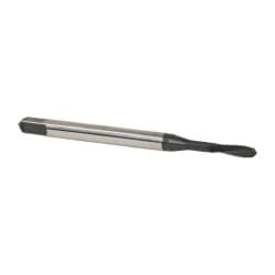 Emuge BU306001.5036 Spiral Flute Tap: #3-56, UNF, 2 Flute, Plug, 2BX Class of Fit, Cobalt, Oxide Finish Image