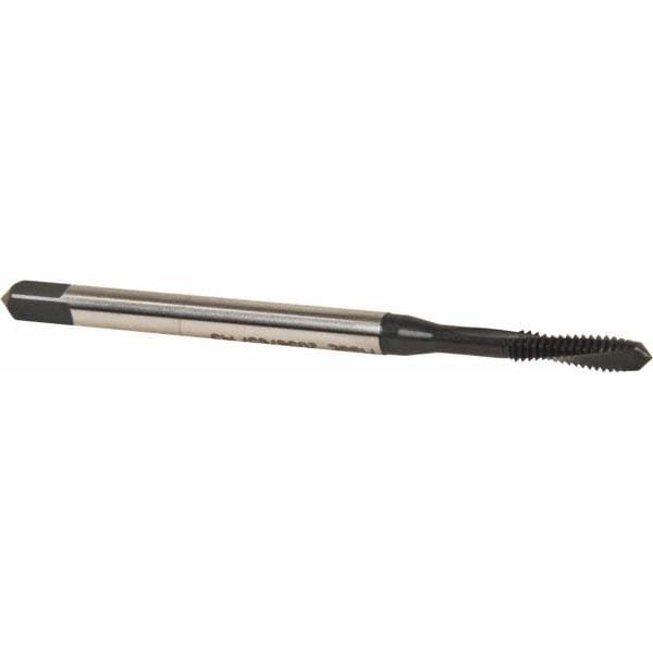 Emuge BU306011.5004 Spiral Flute Tap: #5-40, UNC, 2 Flute, Plug, 3BX Class of Fit, Cobalt, Nitride Finish Image