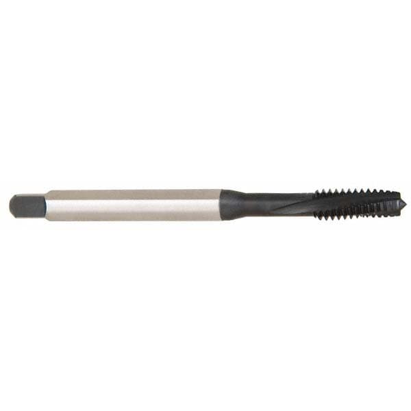 Emuge BU306001.5009 Spiral Flute Tap: 1/4-20, UNC, 3 Flute, Plug, 2BX Class of Fit, Cobalt, Nitride Finish Image