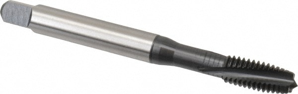 Emuge BU306001.5011 Spiral Flute Tap: 3/8-16, UNC, 3 Flute, Plug, 2BX Class of Fit, Cobalt, Nitride Finish Image