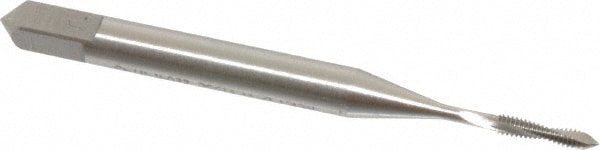 Emuge BU456011.5033 Spiral Flute Tap: #0-80, UNF, 2 Flute, Modified Bottoming, 3BX Class of Fit, Cobalt, Oxide Finish Image