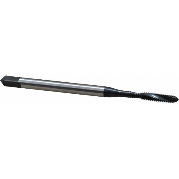 Emuge BU456011.5003 Spiral Flute Tap: #4-40, UNC, 2 Flute, Modified Bottoming, 3BX Class of Fit, Cobalt, Oxide Finish Image