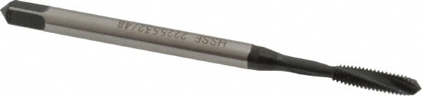 Emuge BU456011.5037 Spiral Flute Tap: #4-48, UNF, 2 Flute, Modified Bottoming, 3BX Class of Fit, Cobalt, Oxide Finish Image