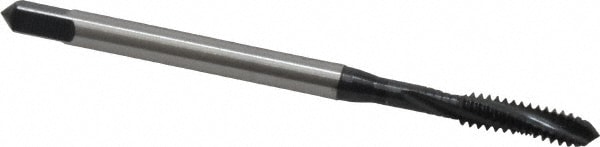 Emuge BU456011.5005 Spiral Flute Tap: #6-32, UNC, 3 Flute, Modified Bottoming, 3BX Class of Fit, Cobalt, Oxide Finish Image