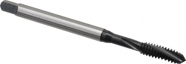 Emuge BU456001.5007 Spiral Flute Tap: #10-24, UNC, 3 Flute, Modified Bottoming, 2BX Class of Fit, Cobalt, Oxide Finish Image