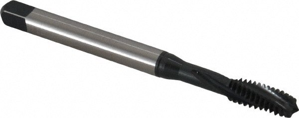 Emuge BU456011.5009 Spiral Flute Tap: 1/4-20, UNC, 3 Flute, Modified Bottoming, 3BX Class of Fit, Cobalt, Oxide Finish Image