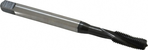 Emuge BU456001.5043 Spiral Flute Tap: 1/4-28, UNF, 3 Flute, Modified Bottoming, 2BX Class of Fit, Cobalt, Oxide Finish Image