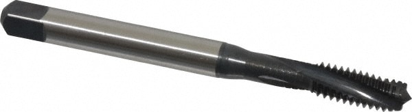 Emuge BU456001.5010 Spiral Flute Tap: 5/16-18, UNC, 3 Flute, Modified Bottoming, 2BX Class of Fit, Cobalt, Oxide Finish Image