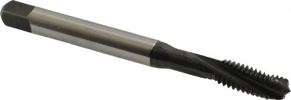 Emuge BU456011.5010 Spiral Flute Tap: 5/16-18, UNC, 3 Flute, Modified Bottoming, 3BX Class of Fit, Cobalt, Oxide Finish Image