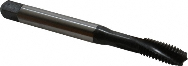 Emuge BU456011.5011 Spiral Flute Tap: 3/8-16, UNC, 3 Flute, Modified Bottoming, 3BX Class of Fit, Cobalt, Oxide Finish Image