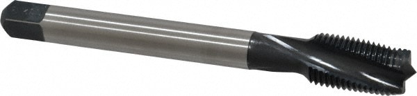 Emuge CU456001.5047 Spiral Flute Tap: 1/2-20, UNF, 3 Flute, Modified Bottoming, 2BX Class of Fit, Cobalt, Oxide Finish Image