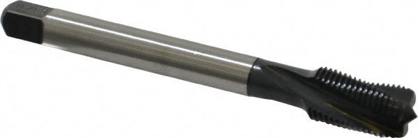 Emuge CU456011.5047 Spiral Flute Tap: 1/2-20, UNF, 3 Flute, Modified Bottoming, 3BX Class of Fit, Cobalt, Oxide Finish Image