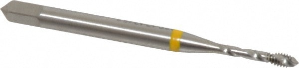 Emuge BU501000.5001 Spiral Flute Tap: #2-56, UNC, 2 Flute, Modified Bottoming, 2B Class of Fit, Cobalt, Bright/Uncoated Image