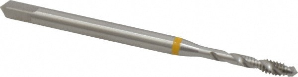 Emuge BU501010.5003 Spiral Flute Tap: #4-40, UNC, 2 Flute, Modified Bottoming, 3B Class of Fit, Cobalt, Bright/Uncoated Image