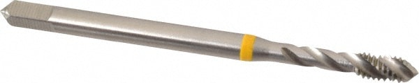 Emuge BU501000.5006 Spiral Flute Tap: #8-32, UNC, 3 Flute, Modified Bottoming, 2B Class of Fit, Cobalt, Bright/Uncoated Image