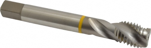 Emuge CU501000.5016 Spiral Flute Tap: 3/4-10, UNC, 3 Flute, Modified Bottoming, 2B Class of Fit, Cobalt, Bright/Uncoated Image