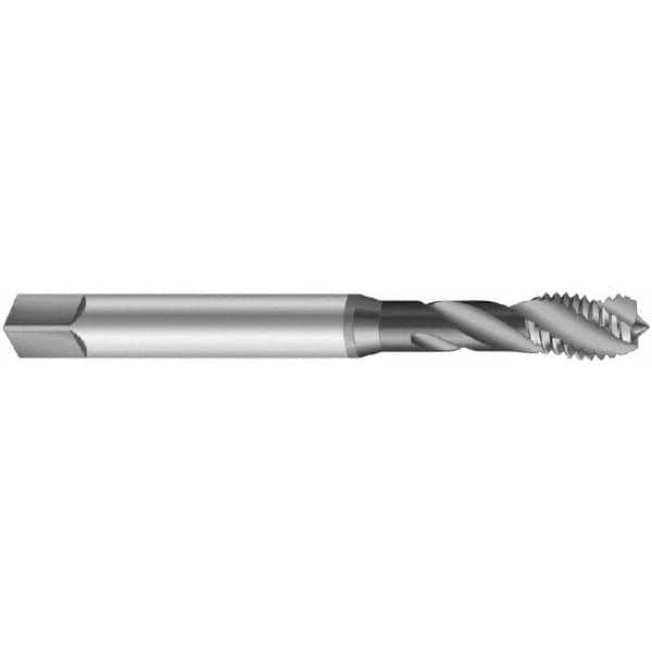 Emuge CU503210.5051 Spiral Flute Tap: 7/8-14, UNF, 4 Flute, Modified Bottoming, 3B Class of Fit, Cobalt, Oxide Finish 