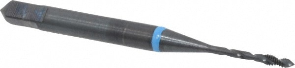 Emuge BU503210.5033 Spiral Flute Tap: #0-80, UNF, 2 Flute, Modified Bottoming, 3B Class of Fit, Cobalt, Oxide Finish Image