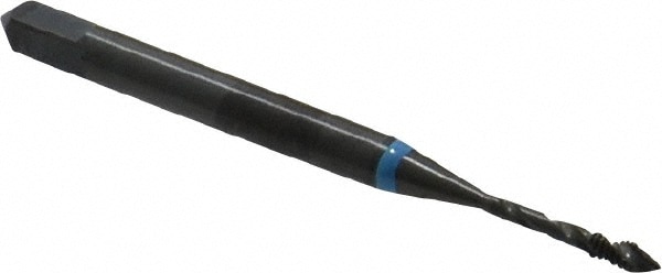 Emuge BU503200.5000 Spiral Flute Tap: #1-64, UNC, 2 Flute, Modified Bottoming, 2B Class of Fit, Cobalt, Oxide Finish Image