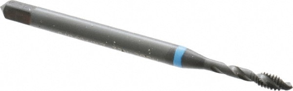 Emuge BU503210.5002 Spiral Flute Tap: #3-48, UNC, 2 Flute, Modified Bottoming, 3B Class of Fit, Cobalt, Oxide Finish Image