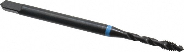 Emuge BU503200.5037 Spiral Flute Tap: #4-48, UNF, 2 Flute, Modified Bottoming, 2B Class of Fit, Cobalt, Oxide Finish Image