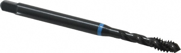 Emuge BU503200.5007 Spiral Flute Tap: #10-24, UNC, 3 Flute, Modified Bottoming, 2B Class of Fit, Cobalt, Oxide Finish Image